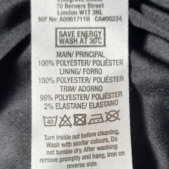 Topman Men's Jacket Size XS Mottled Pattern Windbreaker Full Zip - Picture 5 of 5